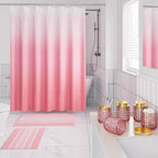 Bathroom Sets with Shower Curtain and Rugs and Accessories, Glass Bathroom Accessories Set Pink Bathroom Set Bathroom Sets, Pink Bath Mat and Diamond Soap Dispenser for Bathroom Decor