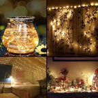 Decute 300Led 99FT Copper Wire Christmas Fairy String Lights Dimmable with Remote Control Starry Lights with UL Cerficated Decorative for Party Wedding Bedroom Yard Christmas Tree Warm White