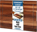 CONSDAN Wood Cutting Board for Kitchen, 16 x 12, USA Grown Solid Black Walnut Hardwood, Edge Grain, Chopping Board, Butcher Block with Juice Groove, Prefinished with Food-Safe Oil, 3/4" Thick