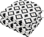idee-home Outdoor Chair Cushions Set of 2, Thick 17" x 17" x 3" Outdoor Seat Cushions Patio Furniture Waterproof with Ties, Dining Pads