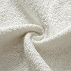 MIULEE Textured Boucle Throw Pillow Cover White Accent Solid Lumbar Christmas Pillow Case Decorative Soft Pack of 1 Couch Cushion Chair Sofa Bedroom Livingroom Home Decor,36x14 Inch