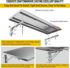 1.2x3ft Adjustable Rail Type Folding Storage Rack Shelf, Suitable for Garage, Storage Room, Kitchens Wall Shelf Garage Storage Rack Floating Shelves, Folding Panels (1pc-Silver Gray)
