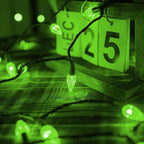Dazzle Bright C6 Christmas String Lights, 200 LED 66 FT Waterproof Connectable String Lights with Timer, 8 Modes Christmas Lights for Indoor Outdoor Home Garden Yard Xmas Tree Decoration (Green)