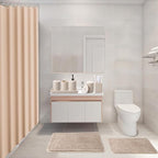 21 Pcs Bathroom Accessory Set with Waterproof Shower Curtain and Non Slip Mat,Resin Bath Set with Toothbrush Holder and Lotion Soap Dispenser,Bathroom Countertop Organizer Set for Home Apartment