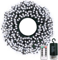 echosari 200 LED 66ft Battery Powered Christmas Lights, String Lights with Remote Timer, Outdoor Fairy String Lights Waterproof for Home Garden Party Christmas Trees Decoration (Cool White)
