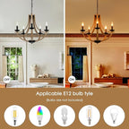 Farmhouse Chandeliers for Dining Room Light Fixture, 5-Light 24 inch Faux Wood Texture Hanging Lighting Fixtures, Rustic Candle Chandeliers for Living Room Kitchen Island Foyer Entryway