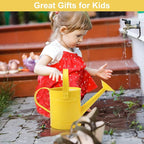 Finderomend Metal Watering Can 1.5L/51oz, Iron Art for Outdoor Plants, Yellow