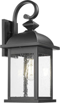FEMILA Outdoor Wall Sconce, 21" Large Outdoor Wall Lantern Porch Lights for Entryway, Patio, Garage, Doorway, Anti-Rust Waterproof, Matte Black, 4FD54B2 BK