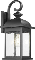 FEMILA Outdoor Wall Sconce, 21" Large Outdoor Wall Lantern Porch Lights for Entryway, Patio, Garage, Doorway, Anti-Rust Waterproof, Matte Black, 4FD54B2 BK