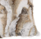 Throw Pillow Covers Fur Rabbit Hide Skin Fur Throw Pillow Covers Sofa Pillow Case Cushion Cover (Yellow, 30×50cm（12in×20in）)