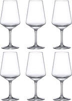 Amazing Abby - Sherry - 20-Ounce Unbreakable Tritan Wine Glasses (Set of 6), Plastic White Wine Glasses, Reusable, BPA-Free, Dishwasher-Safe, Perfect for Poolside, Outdoors, Camping, and More