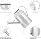 2.3 Gallon Metal Watering Can, Galvanized Watering Can for Outdoor Indoor Plants, Large Water Can for Plants and Garden Flower