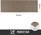 Sturdy Front Door Mat, Absorbent Muddy Dirt Resist Welcome Door Mats Outdoor Indoor, Stain and Fade Resistant, Non-Slip Rubber Backing Low Profile Doormat for Entryway, 72×24, Beige