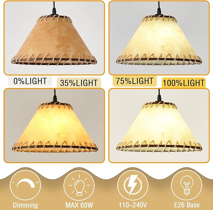 3 Pack Farmhouse Style Industrial Pendant Light,Empire Shape Chandelier,Kitchen Island Vintage Barn Hanging Pendant Lighting,Hanging Lighting Fixture Over Sink for Dining Room