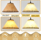 3 Pack Farmhouse Style Industrial Pendant Light,Empire Shape Chandelier,Kitchen Island Vintage Barn Hanging Pendant Lighting,Hanging Lighting Fixture Over Sink for Dining Room