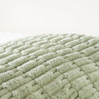 Fancy Homi Sage Green Long Lumbar Decorative Throw Pillow Covers 14x36 Inch for Bed Couch Bedroom, Soft Corduroy Rectangle Solid Cushion Case 35x91 cm, Rustic Farmhouse Boho Room Décor