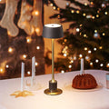 DAWALIGHT Cordless Table Lamp, Rechargeable Desk lamp, 2500mAh 3 Level Brightness fillable lamp, Couple Dinner, Coffee Table, Restaurant, Bedroom, Reading, Outdoor Camping Black + Gold