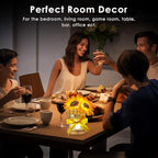 Sunflower Flower Table Lamp Gifts: Mothers Day Birthday Gifts for Women Mom Grandma Sister, Rechargeable Battery Powered Cordless Touch Small Crystal Night Light, Kitchen Bedroom Office Decor