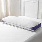 HOMELAB Adjustable Shredded Memory Foam Body Pillow, Cooling Long Pillow with Washable Cover, Full Support for Side Sleepers, Back, Hip & Leg Comfort, 1 Pack 20"x52"
