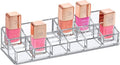 Amazing Abby - Glamour - 12-Slot Acrylic Nail Polish Organizer, Lipstick Holder, Lip Gloss Organizer, Cosmetic Storage Display, Perfect Storage Solution for Drawer, Vanity, Bathroom, and More