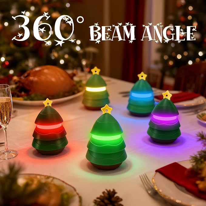 Christmas Gift EverBrite Christmas Tree Lantern 3 Pack, 5 Light Modes Holiday Decoration Presents for Women and Men, AAA Batteries Contained Stocking Stuffers, Christmas Lights Indoor & Outdoor