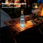 NxyznmqlCamping Essentials, Rechargeable Waterproof LED Color Changing Light, Waterproof Portable Light with Bottle Adapter, Outdoor Emergency Light (Yellow)