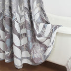 Shower Curtain 72x72 Inch, Polyester Fabric | Waterproof Botanical Design with Cream & Taupe-Grey Leaves