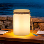 uuffoo LED Lamp Lantern Table Lamp Cordless Shower Lamp IP44 RGB and Warm White Dimmable for Indoor Outdoor Patio Camping Restaurant Home