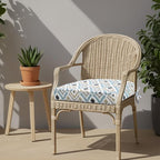 idee-home Outdoor Chair Cushions Set of 2, Thick 19" x 19" x 3" Outdoor Seat Cushions Patio Furniture Waterproof with Ties, Dining Pads