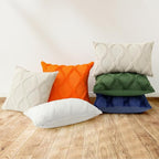 decorUhome Christmas Throw Pillow Covers 20x20 Inch Set of 2, Soft Plush Faux Fur Wool Forest Elf Couch Pillow Covers, Decorative Neutral Pillow Cases for Bed Sofa Living Room Home Decor