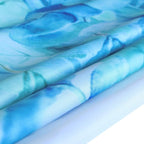 Blue Leaf Shower Curtain, Kingfisher Shower Curtain -72 "W x 72" L with 12 Hooks, Weighted Hem Shower Curtain, Waterproof Bathroom Shower Curtain, Blue Leaf Kingfisher Shower Curtain