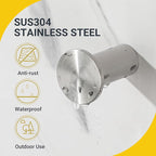 SAYAYO Brushed Nickel Towel Hook for Bathrooms, Heavy Duty Wall Hooks for Hanging, Modern Coat Hooks SUS 304 Stainless Steel Robe Hook 4 Pcs