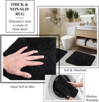 21 Pcs Bathroom Accessory Set with Waterproof Shower Curtain and Non Slip Mat,Resin Bath Set with Toothbrush Holder and Lotion Soap Dispenser,Bathroom Countertop Organizer Set for Home Apartment