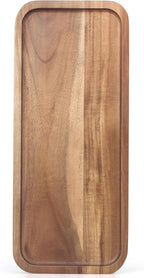 Small Wooden Serving Platters Acacia Charcuterie Boards Rectangle Wood Tray Home Decor Serving Cheese Board Appetizer Snack Plates Kitchen Dinner Platter for Food Dish Rectangular Cake Dessert Trays