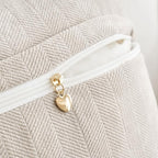 MIULEE Pack of 2 Christmas Cream Beige Decorative Pillow Covers 24x24 Inch Soft Chenille Couch Throw Pillows Farmhouse Cushion Covers Euro Shams with Elegant Design for Sofa Bedroom Living Room