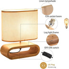 Eapmic Table Lamp,Bedside End Table Lamp Traditional Nightstand Desk Lamp Geometric Lamp with Shade for Living Bedroom Office (Modern,Style 1)