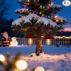 2 Pack ‌Christmas Solar Lanterns Outdoor Waterproof Ideal as Gifts for Women, Mothers and Wife. Vintage-Style Hanging Solar Lights Suitable for Outdoor Use in Yards, Patios, Backyards and Porches.