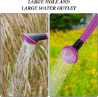 6L Foldable Clear Plastic Watering Can with Rotating Nozzle Long Spout Ideal for Indoor and Outdoor Gardening - Purple
