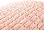Fancy Homi Blush Pink Long Body Lumbar Lumbar Decorative Throw Pillow Covers 20x54 Inch for Bed Couch Bedroom Bench, Soft Corduroy Rectangle Solid Pillow Case, Rustic Farmhouse Boho Room Decor
