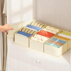 DIMJ Drawer Organizer Clothes Storage - 16 Pack Baby Dresser Organizer for Nursery, Foldable Drawer Dividers for Bedroom Closet Organization, Fabric Storage Bins for Socks, Underwears, Bras