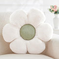 Flower Pillow,Cute Daisy Flower Shaped Throw Pillow for Home Decor,Soft Flower Throw Pillow Seating Cushion for Bedroom,Sofa,Couch (15.7",White)