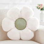 Flower Pillow,Cute Daisy Flower Shaped Throw Pillow for Home Decor,Soft Flower Throw Pillow Seating Cushion for Bedroom,Sofa,Couch (15.7",White)