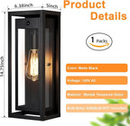 15" Large Outdoor Wall Lights, Dusk to Dawn Motion Sensor Outdoor Lights, Waterproof Anti-Rust Wall Sconces, Exterior Lighting Fixtures for Front Door, Porch, Garage, 1 Pack