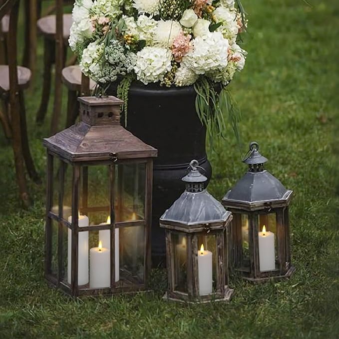 Flameless Waterproof 2.2" x4" 4" 5" 5" 6" 6" 7" 7" Pillar Candles with Remote Control and Timer, LED Battery Operated Plastic White Pack of 8 Outdoor Flickering Warm Light