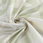 Fabric Shower Curtain 78 Inches Long, Sage Green Plant Leaf Shower Curtains for Bathroom, 72" W x 78" H