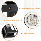 15" Motion Sensor Outdoor Wall Lights, 2 Pack Large Dusk to Dawn Outdoor Lights, 3 Lighting Modes Waterproof Anti-Rust Wall Sconces, Exterior Lighting Fixtures for Front Door, Porch, Garage