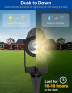 ZYAN Solar Landscape Spotlights Outdoor Waterproof IP65, Solar Powered Garden Yard LED Spot Lights for Outside Plant, Tree, Pathway, Auto On/Off Wall Lights for Walkway, Patio, Lawn-8 Pack