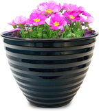 Headwind Avondale Collection Ironstone Decorative Planter - 14 Inch Midnight Sapphire Blue Finish, Lightweight, Durable, Rust-Resistant, Weatherproof, Indoor & Outdoor Use by Robert Allen