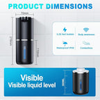 Automatic Foaming Soap Dispenser, 12.8oz/380ml Wall Mount Touchless Soap Dispenser with Sensor, 4-Level Adjustable, IPX5 Waterproof, USB Rechargeable for Bathroom, Kitchen