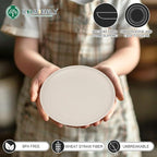 Homienly Small Plates Set of 8, Wheat Straw Plates, 5.7 Inch Lightweight Unbreakable MIni Dessert Plate, Microwave and Dishwasher Safe Small Plate Set - Beige